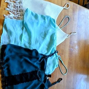 Bundle of summer camisoles from different brands.